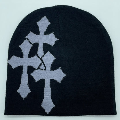 Y2K Crucifix Beanie