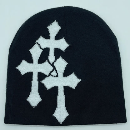 Y2K Crucifix Beanie