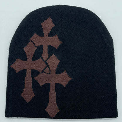 Y2K Crucifix Beanie