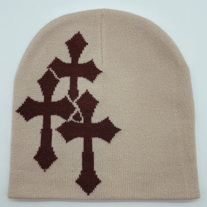 Y2K Crucifix Beanie