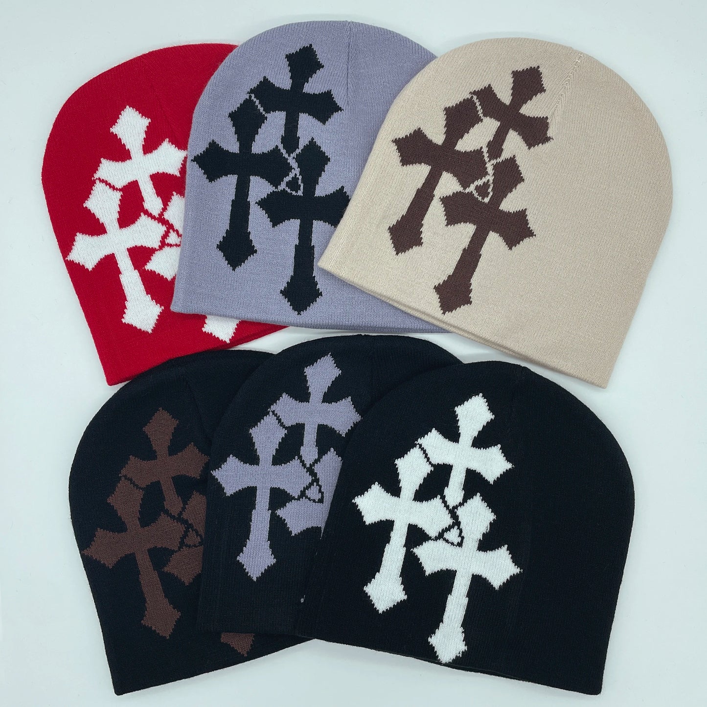 Y2K Crucifix Beanie