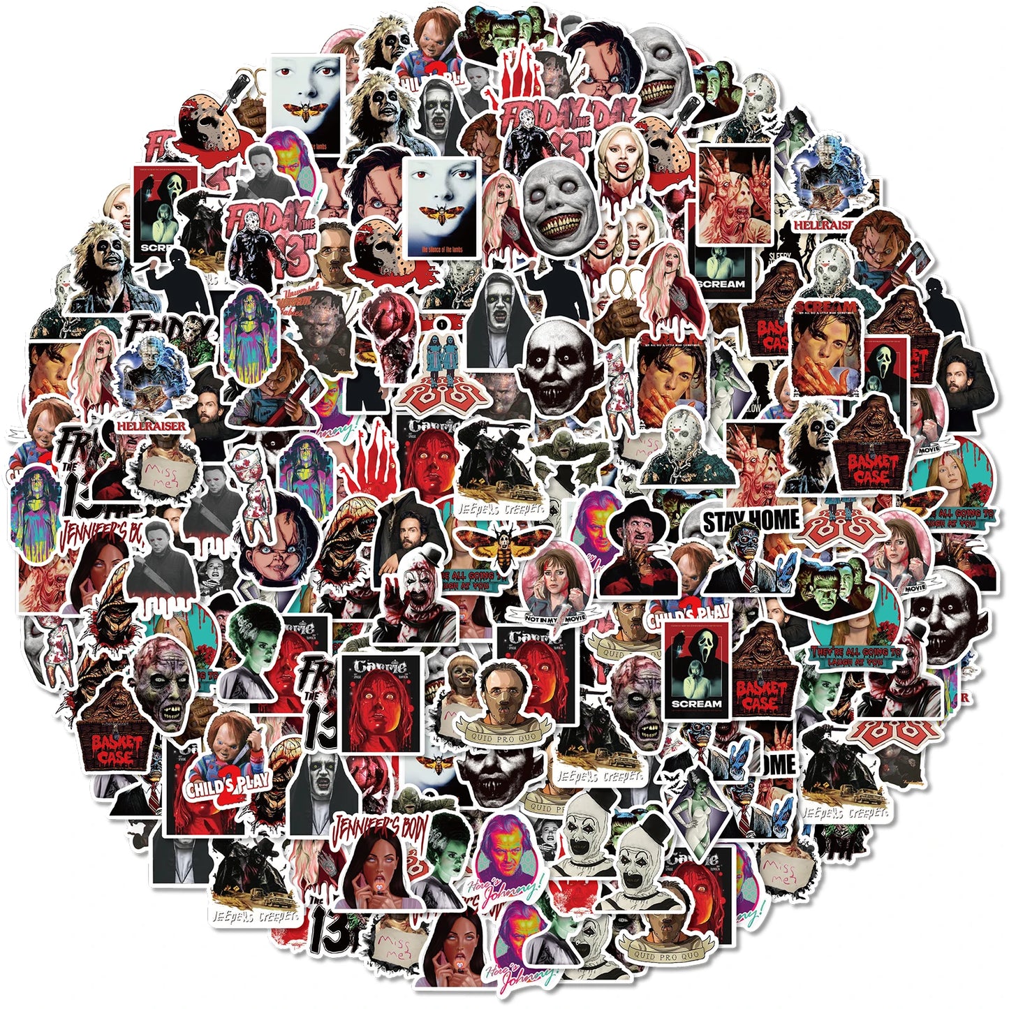 XXL Horror Movie Sticker Pack