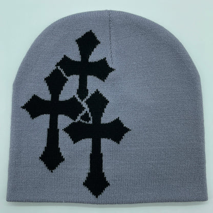 Y2K Crucifix Beanie